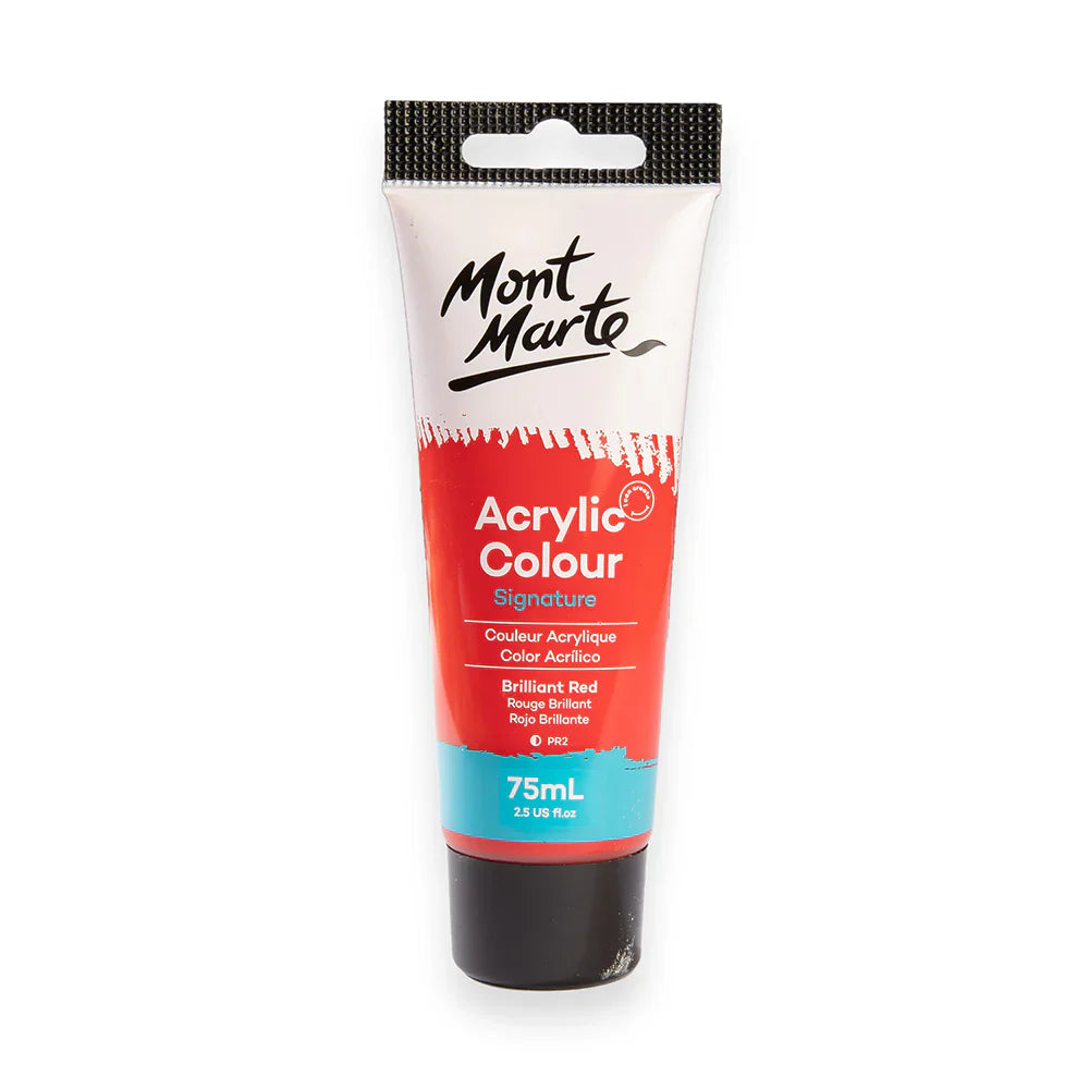 Acrylic Paint Brilliant Red 75ml