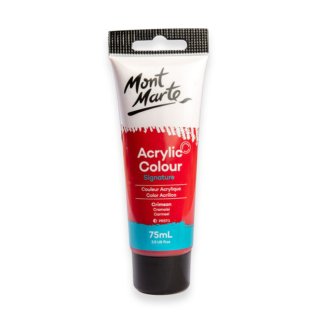 Acrylic Paint Crimson 75ml - Mont Marte