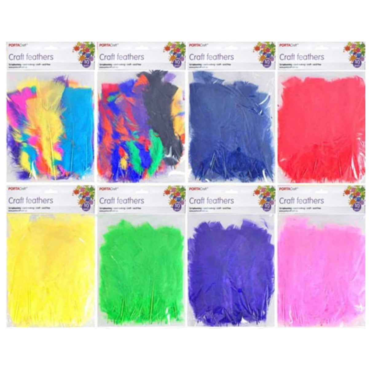 Craft Feathers – Assorted Colours