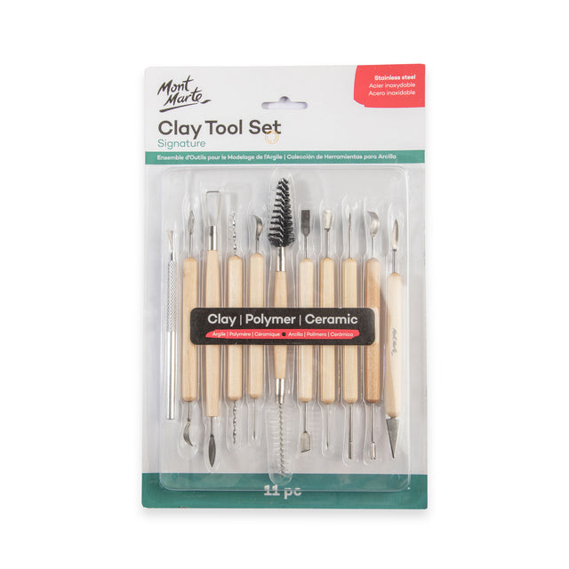 11 Piece Clay Tool Set - Mont Marte