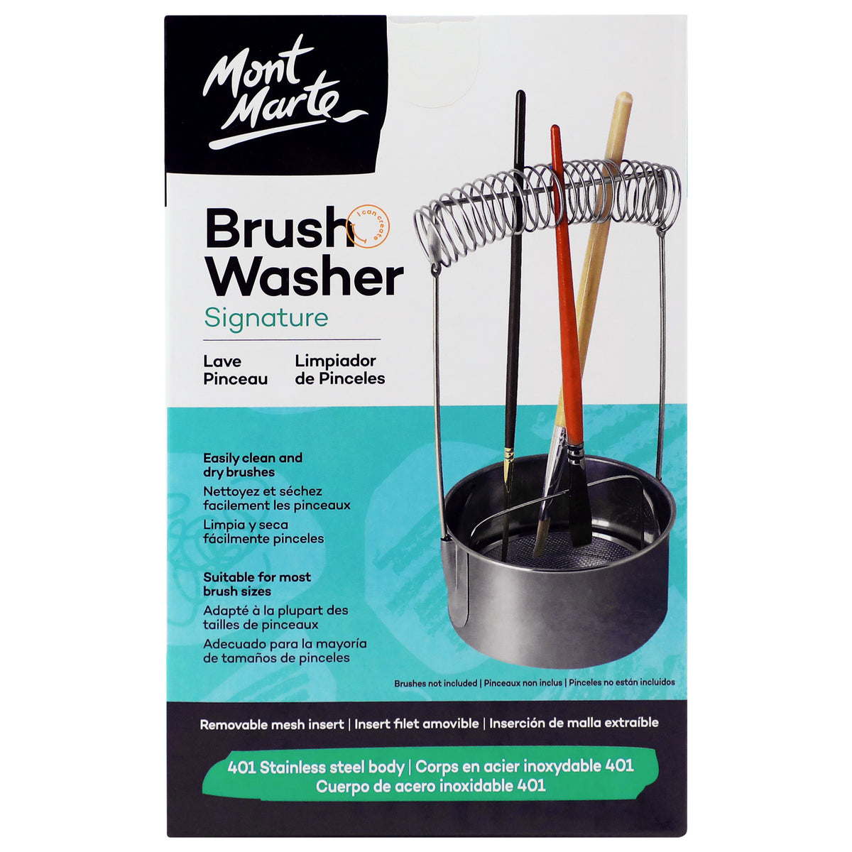 Stainless Steel Brush Washer - Mont Marte