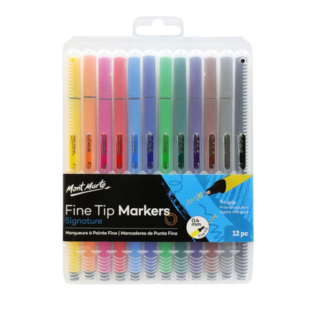 Fine Tip Markers - 12 Pack