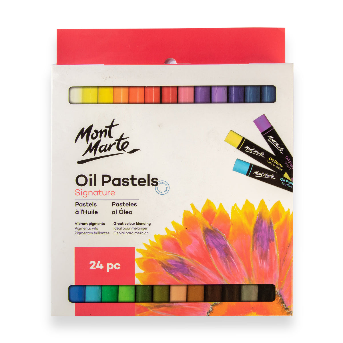 24 Pack Oil Pastels - Assorted - Mont Marte
