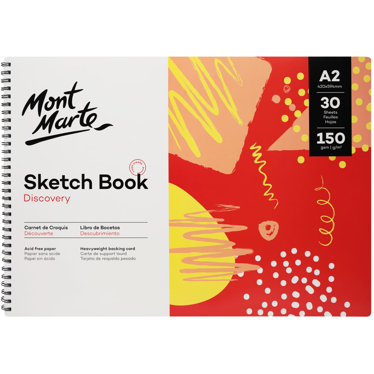 Sketch Book A2 30 Sheets 150gsm - Discovery - Mont Marte