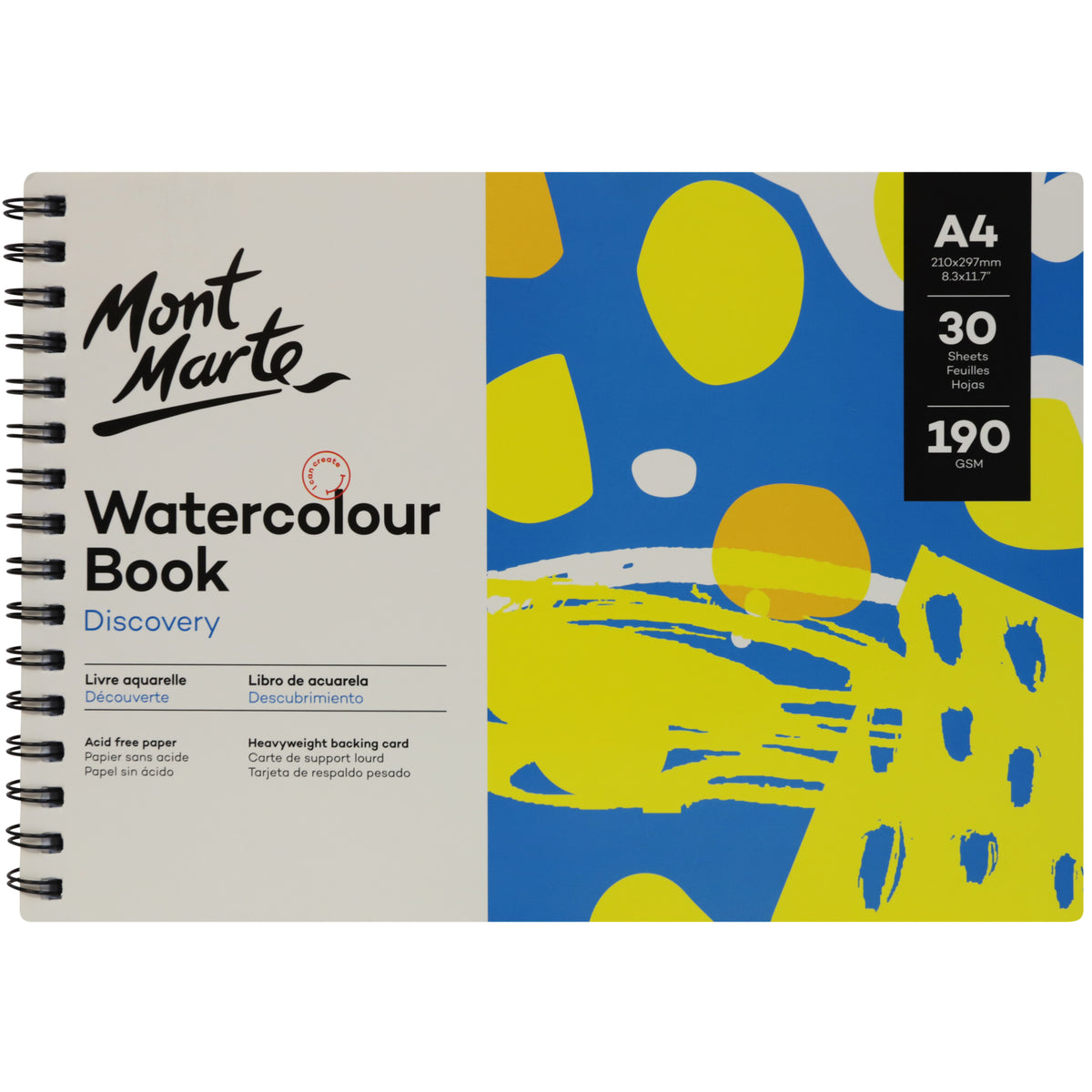 Watercolour Book Discovery A4 30 Sheets 190gsm - Mont Marte