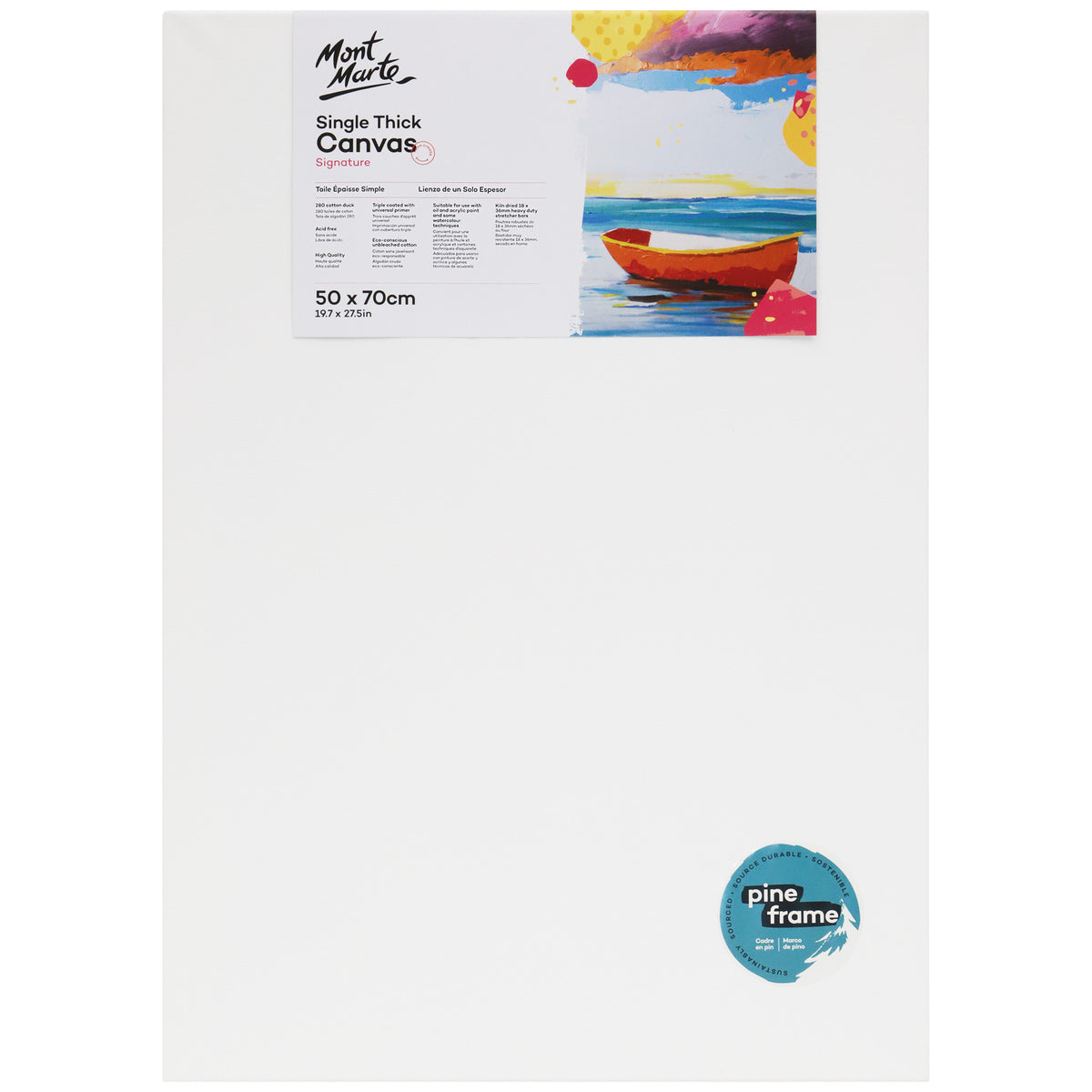 Single Thick Studio Canvas 50 x 70cm - Mont Marte