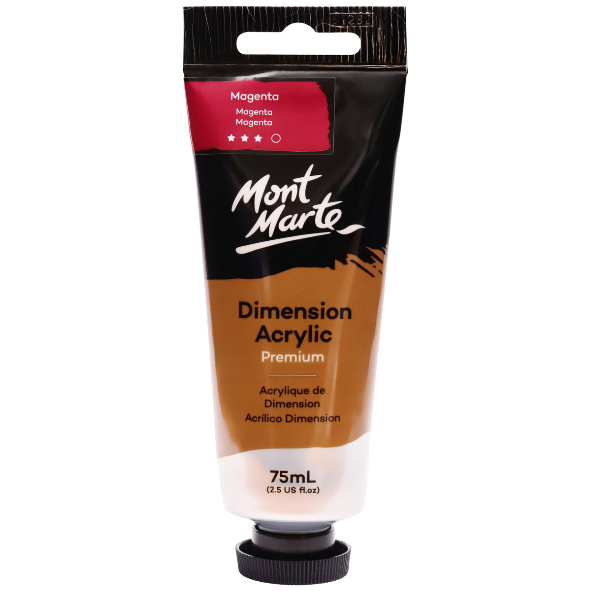 75ml Dimension Premium Heavy Body Acrylic Paint Tube - Magenta - Mont Marte