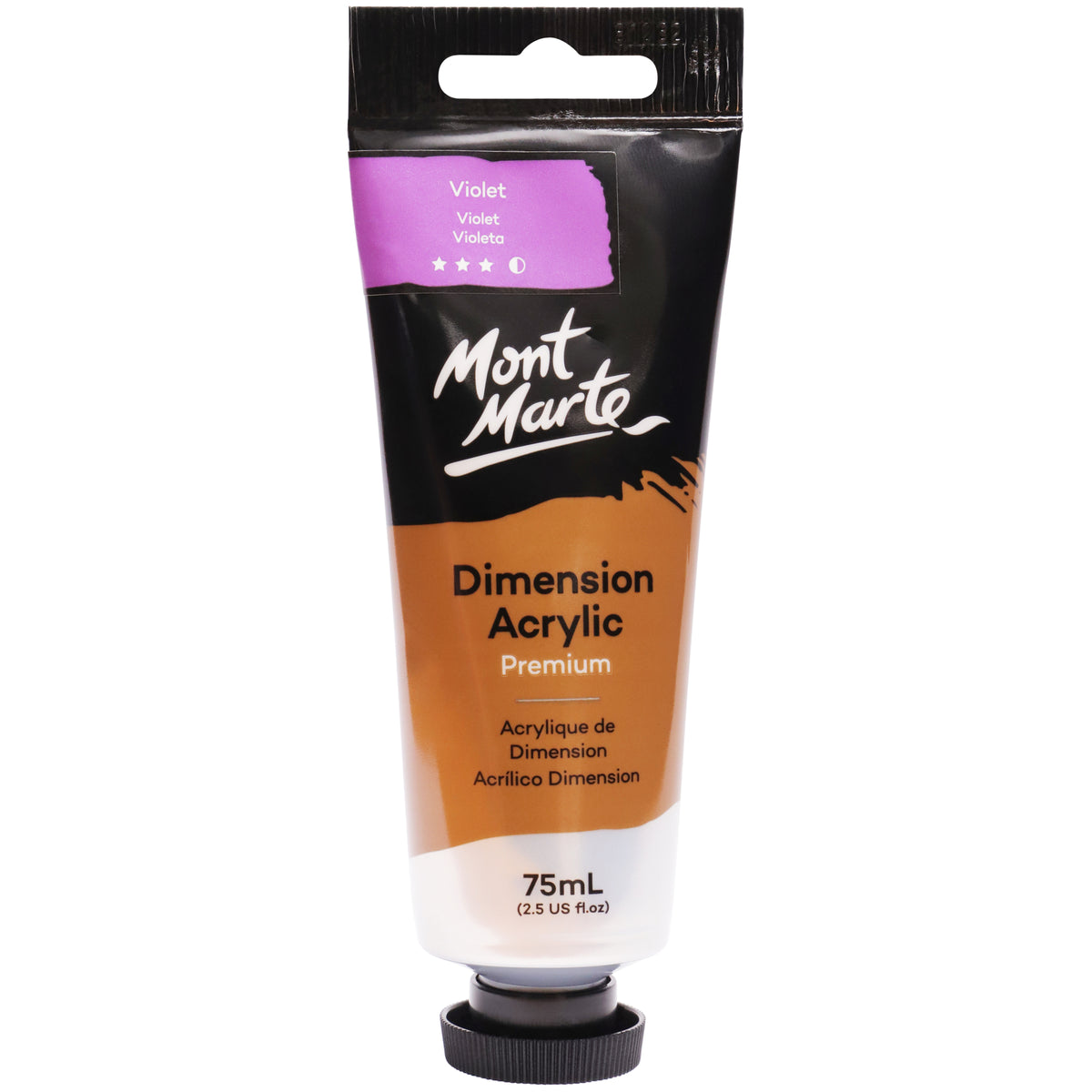 75ml Dimension Acrylic Premium Paint Tube - Violet - Mont Marte