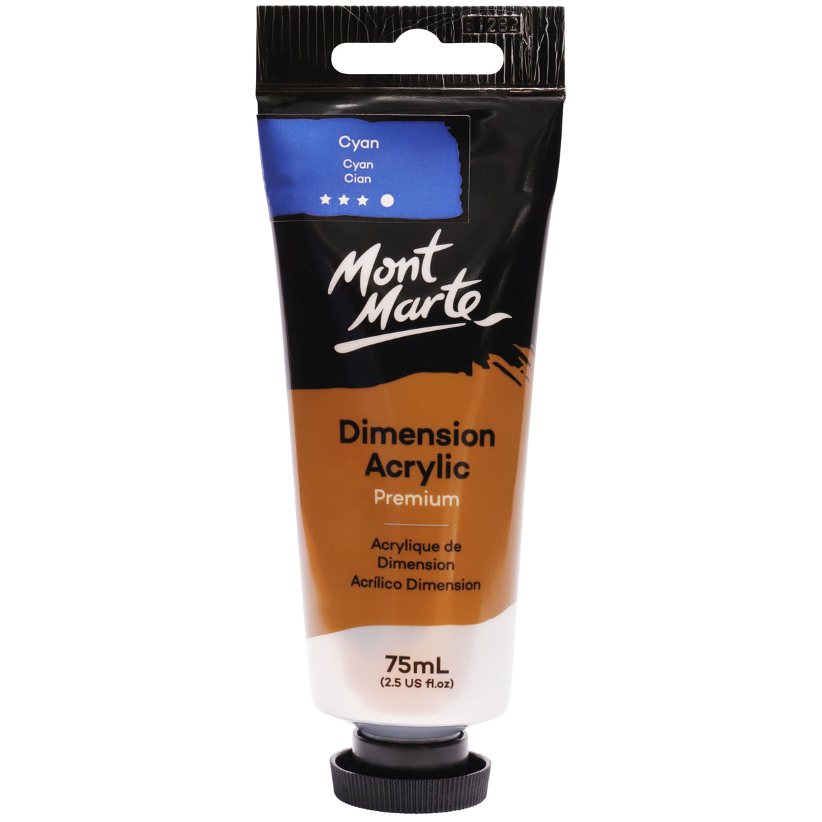 75ml Dimension Premium Heavy Body Acrylic Paint - Cyan - Mont Marte