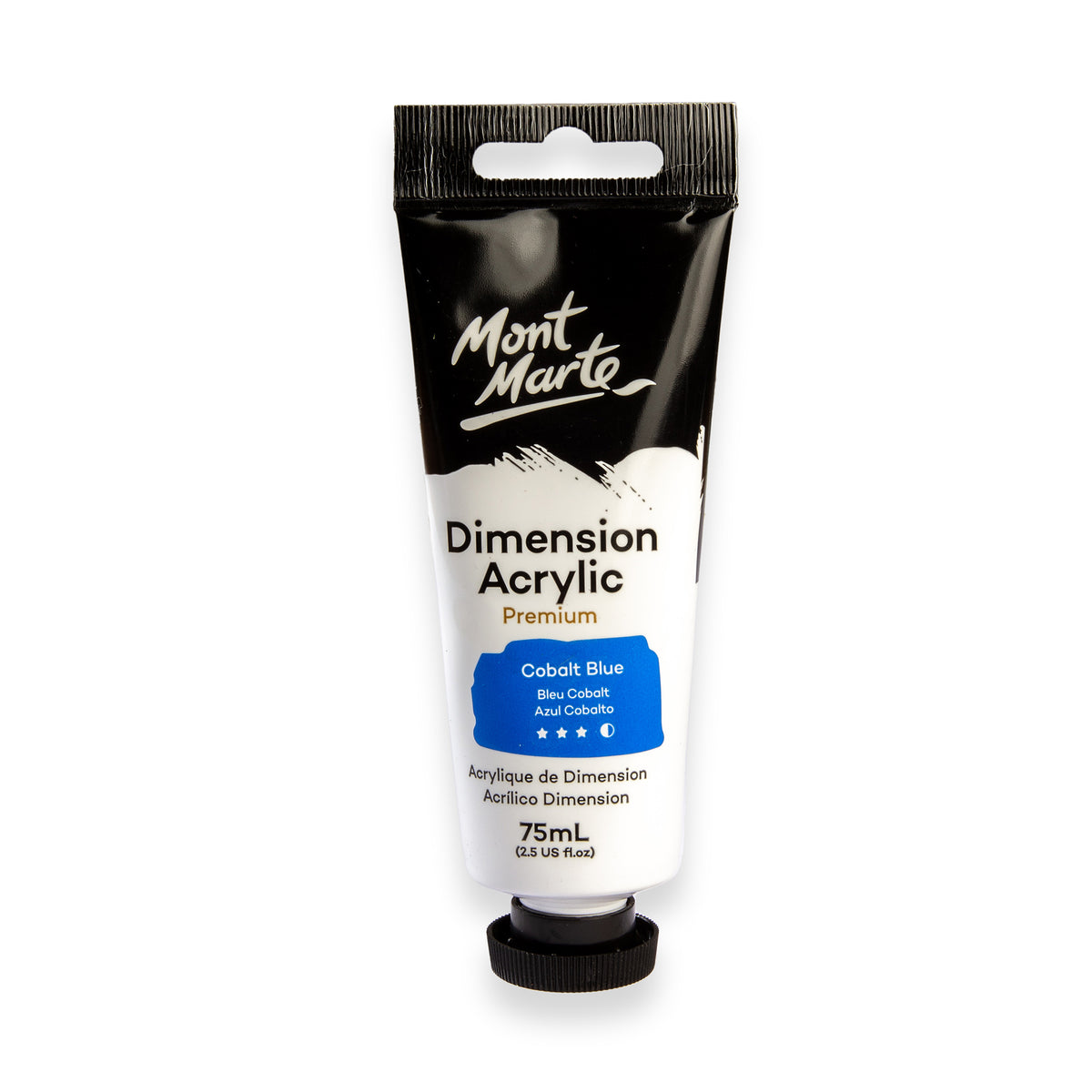 75ml Dimension Premium Heavy Body Acrylic Paint Tube - Cobalt Blue - Mont Marte