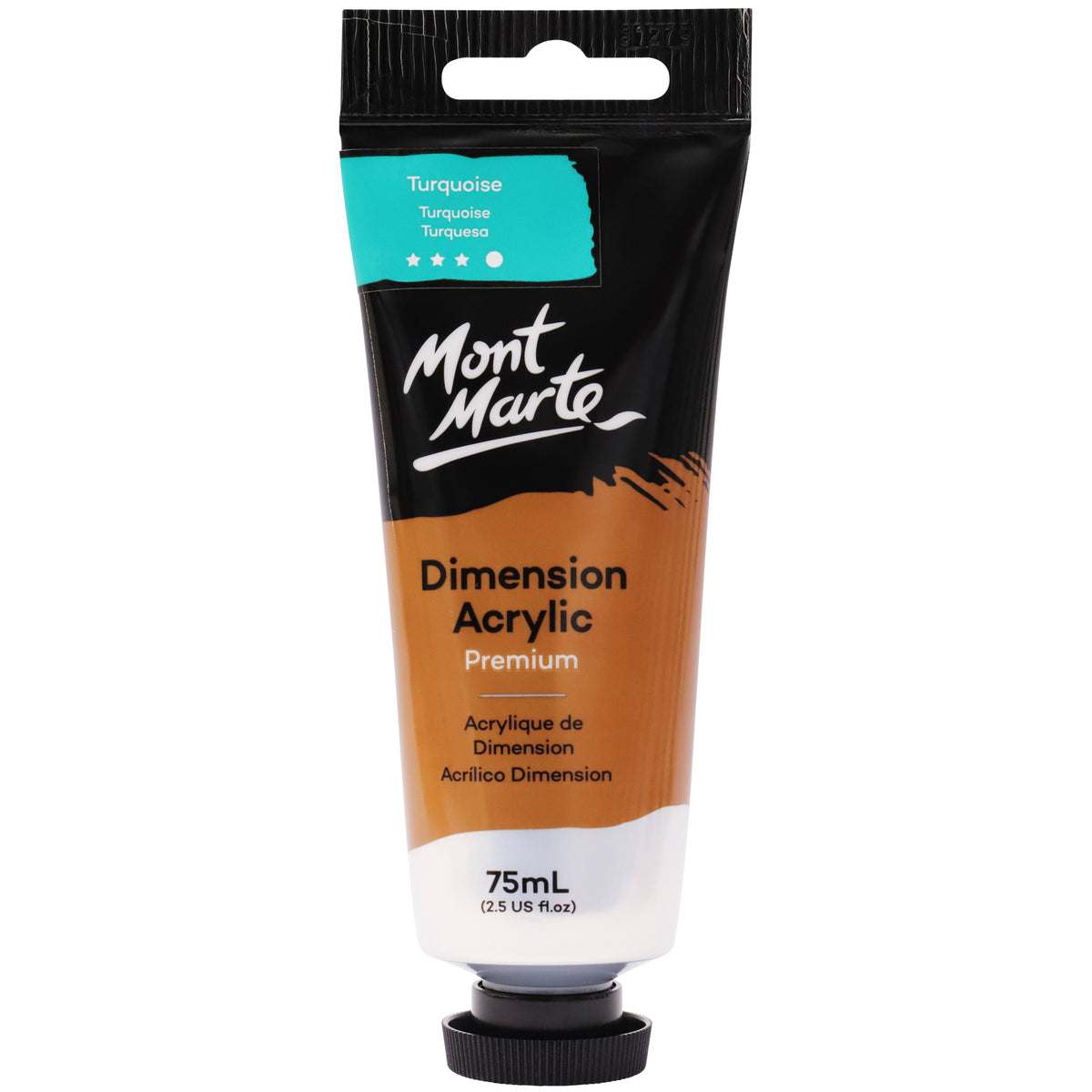 75ml Dimension Acrylic Premium Paint Tube - Turquoise - Mont Marte