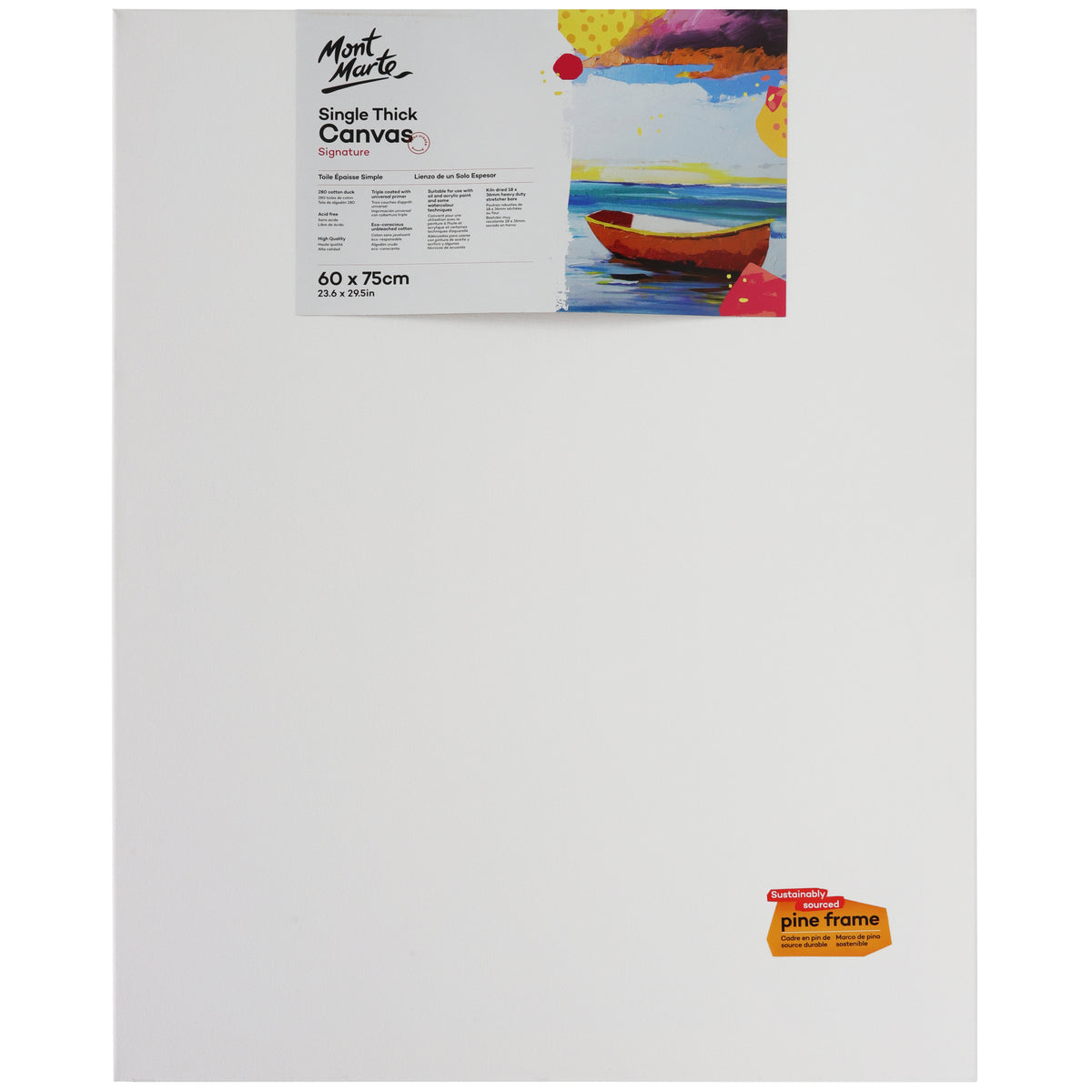 Single Thick Canvas - 60 x 75cm - Mont Marte