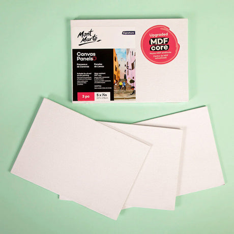 Canvas Panels 12 x 17cm - 3 Pack
