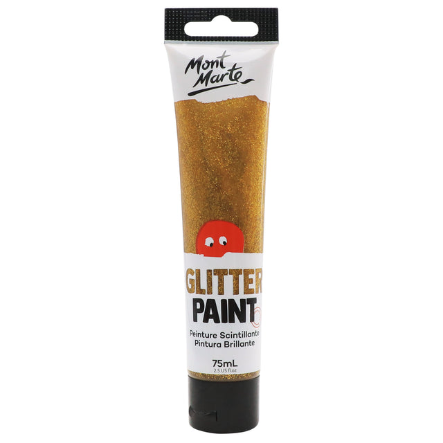 Glitter Paint 75ml - Gold - Mont Marte