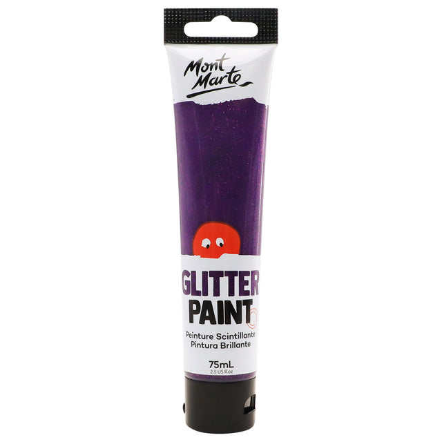 Glitter Paint 75ml - Purple - Mont Marte