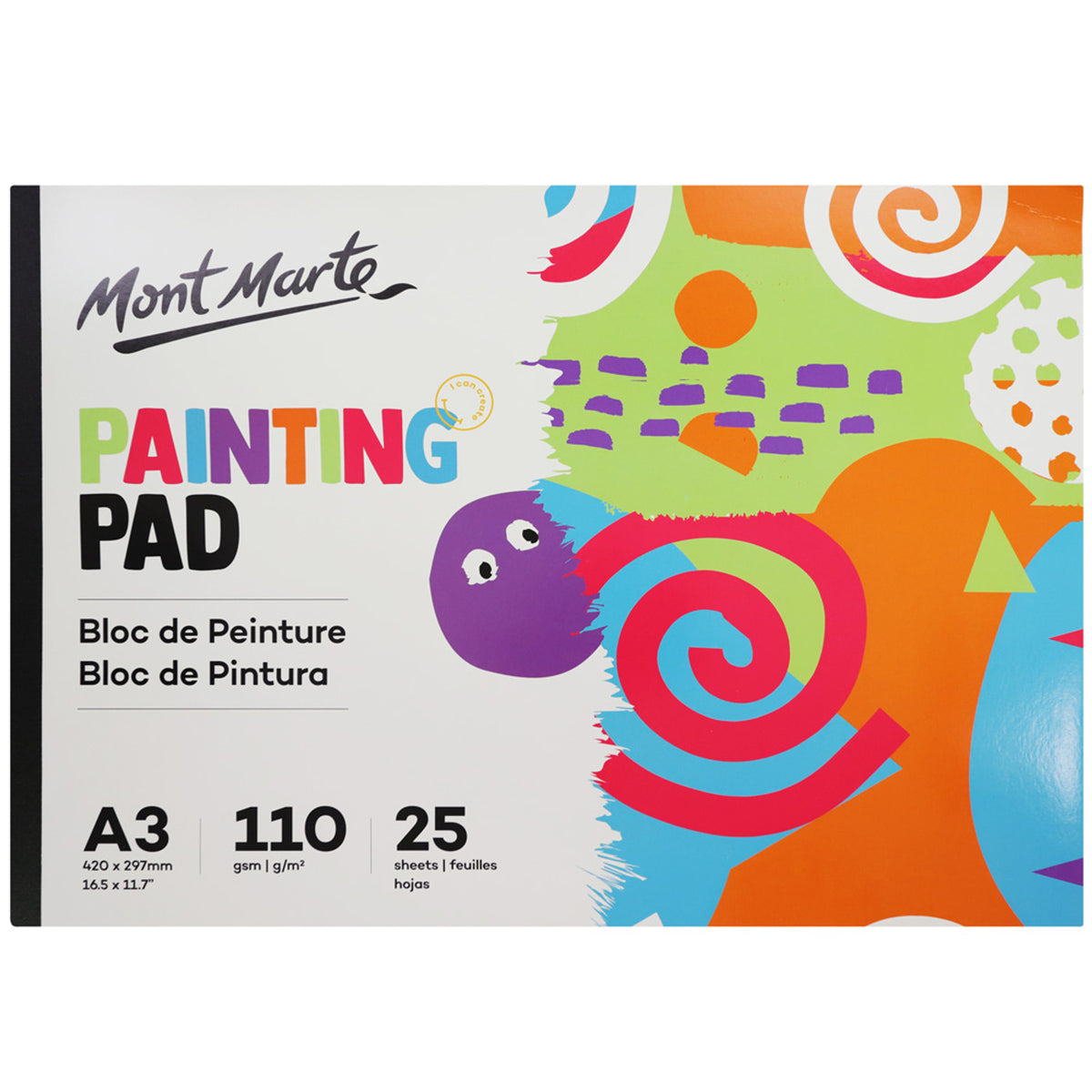 A3 Painting Pad 110gsm - 25 Sheets - Mont Marte