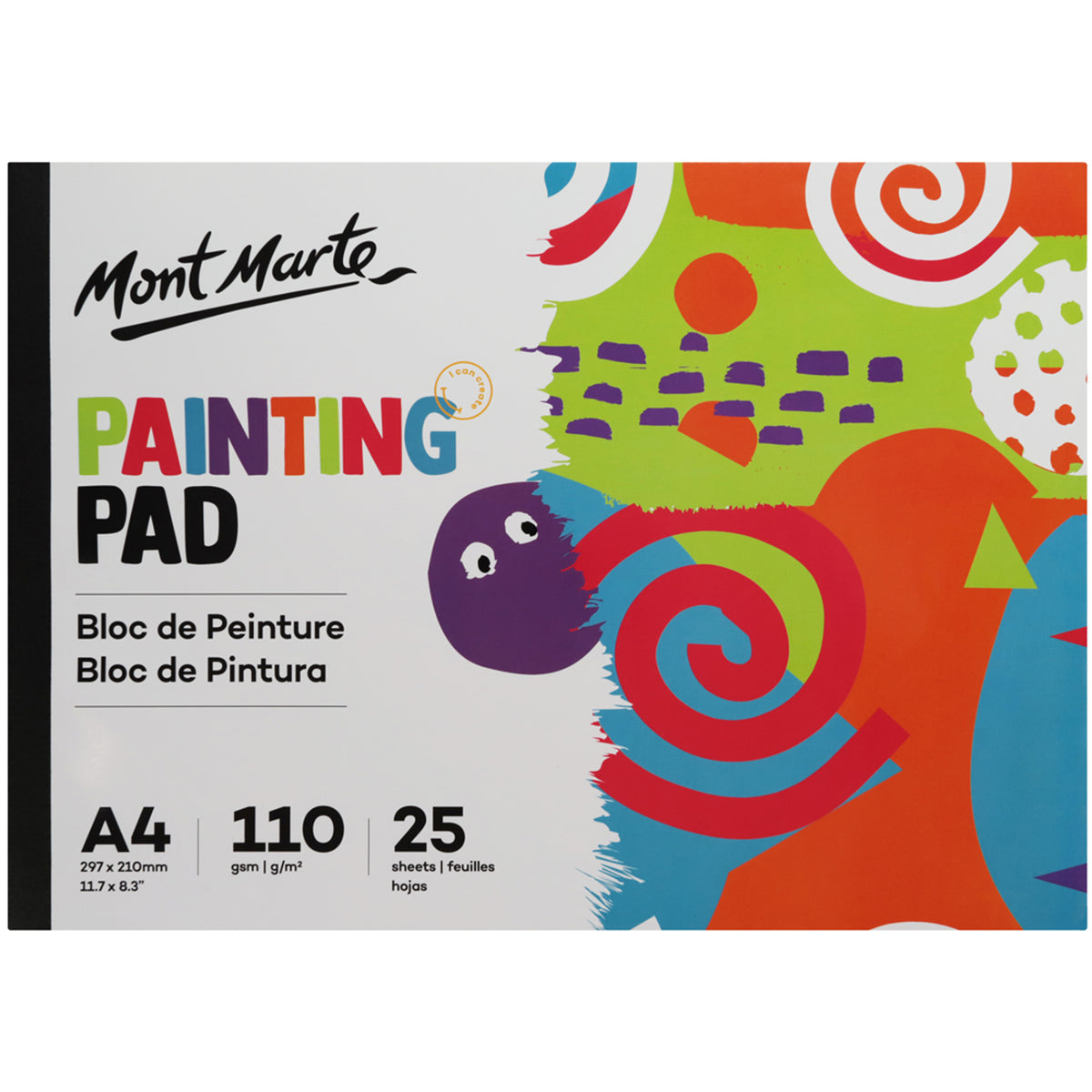 A4 Painting Pad 110gsm - 25 Sheets - Mont Marte