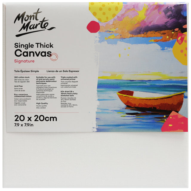 Single Thick Canvas - 20 x 20cm - Mont Marte