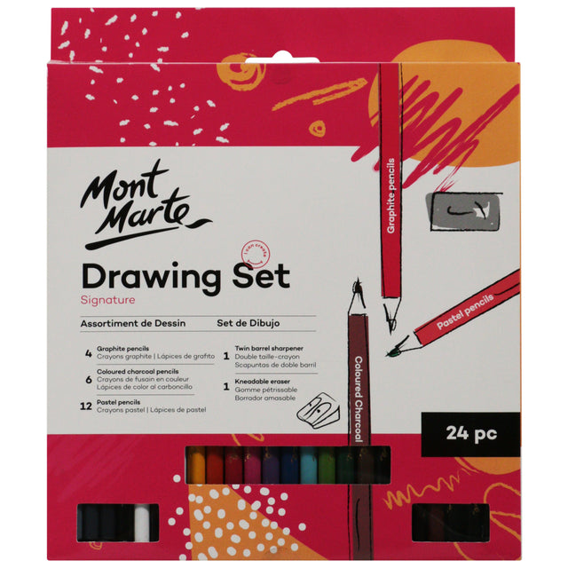 24 Piece Drawing Set - Assorted - Mont Marte