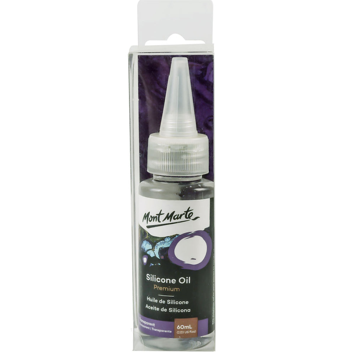 60ml Premium Silicone Oil for Acrylic Pouring - Mont Marte