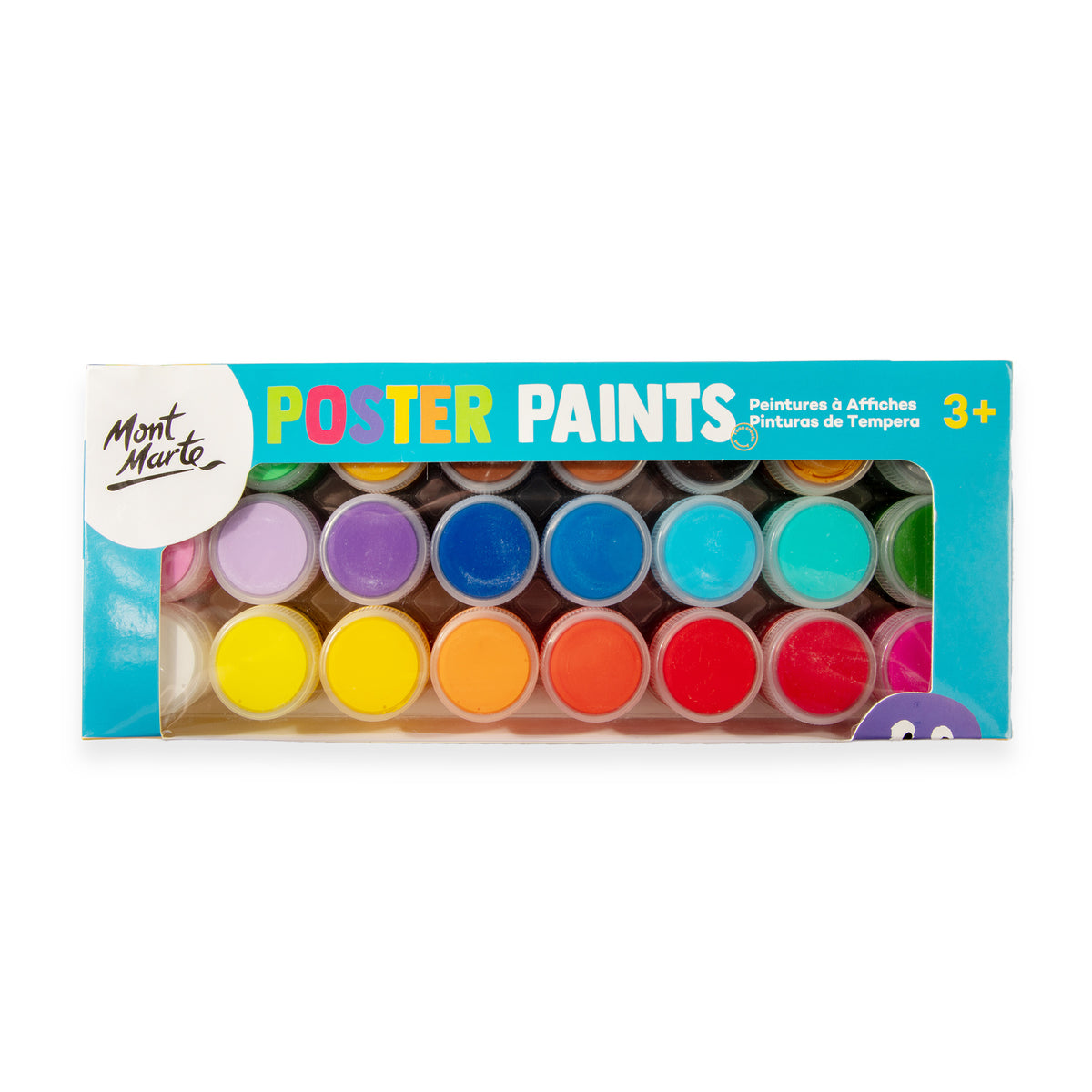 24 Pack Poster Paint 20ml - Assorted - Mont Marte