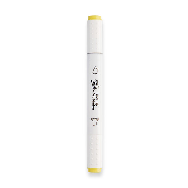 Dual Tip Art Marker Premium - Lemon Yellow - Mont Marte