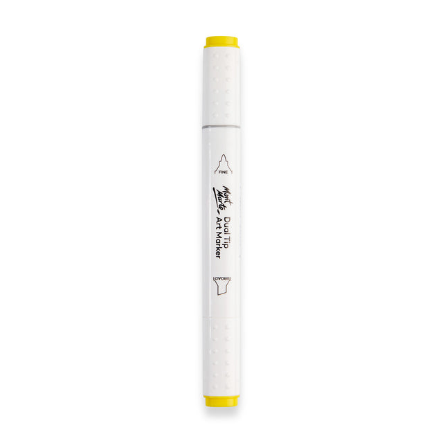 Dual Tip Art Marker Premium - Yellow - Mont Marte