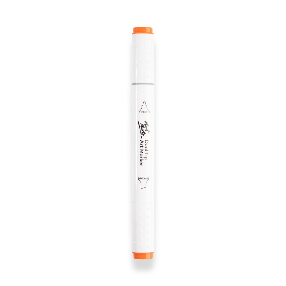 Dual Tip Art Marker Premium - Orange - Mont Marte