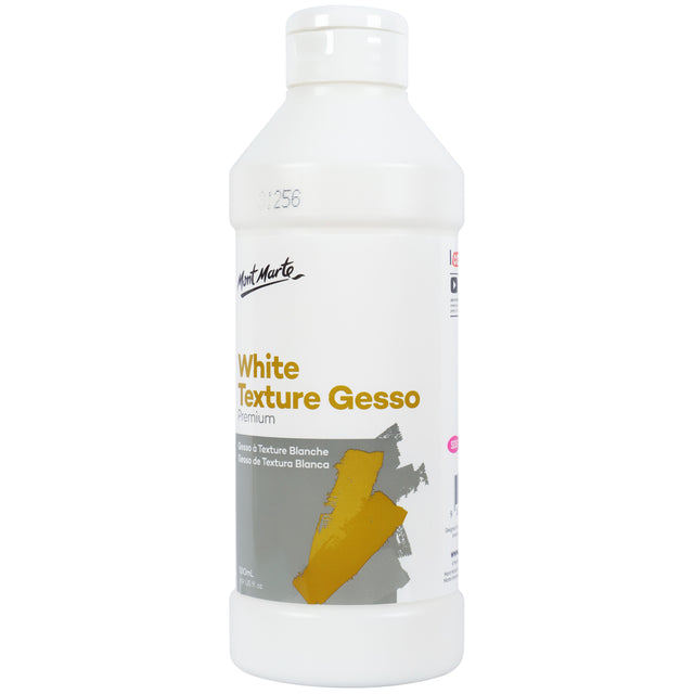 White Texture Gesso Premium - 500ml - Mont Marte