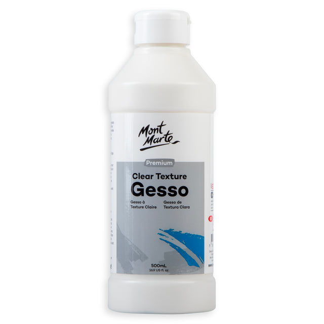 Clear Texture Gesso Premium - 500ml - Mont Marte