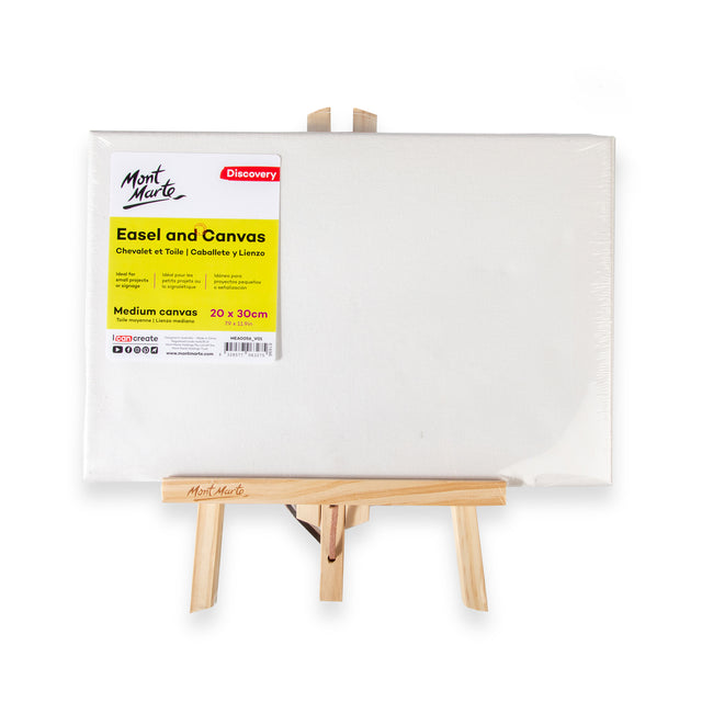 Easel and Canvas Set 20 x 30cm - Mont Marte
