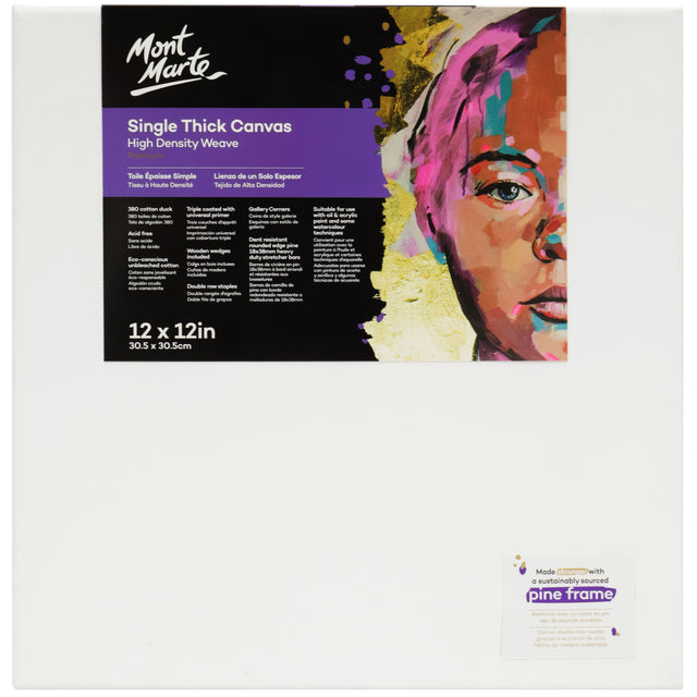 Single Thick Canvas 30.5 x 30.5cm - Mont Marte