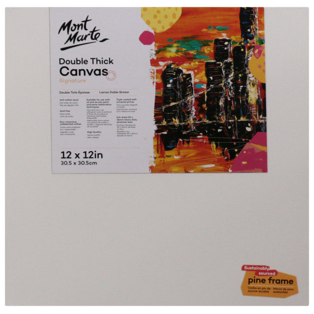 Double Thick Canvas - 30.5 x 30.5cm - Mont Marte