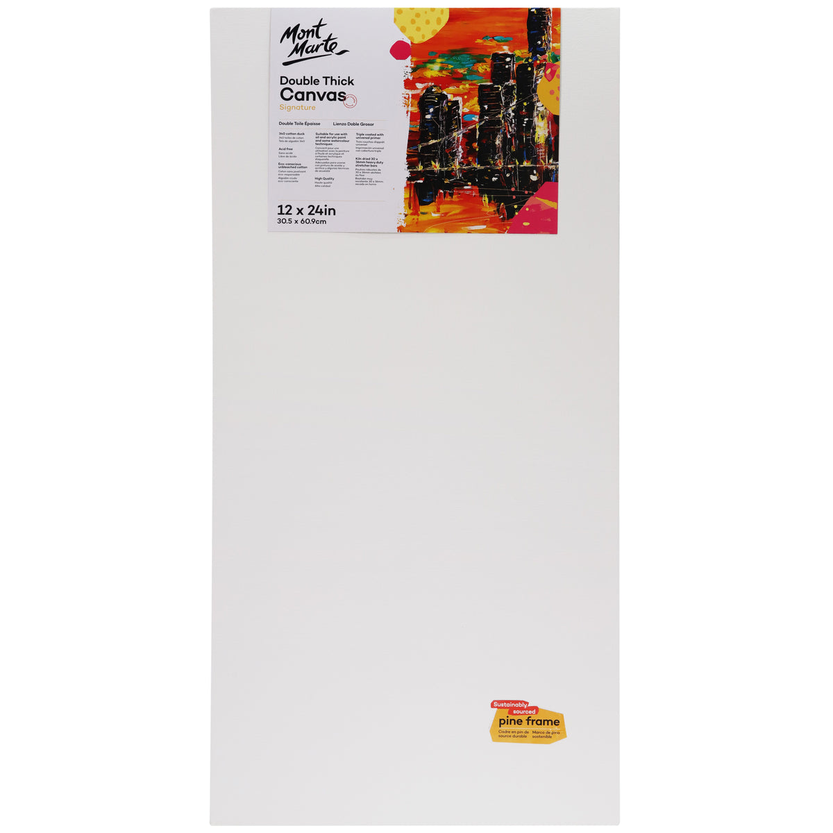 Double Thick Canvas - 30.5 x 60.9cm - Mont Marte