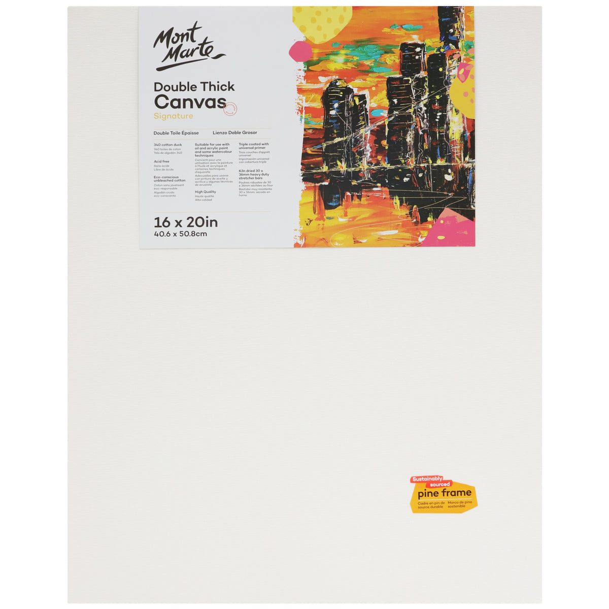 Signature Double Thick Canvas - 40.6 x 50.8cm - Mont Marte