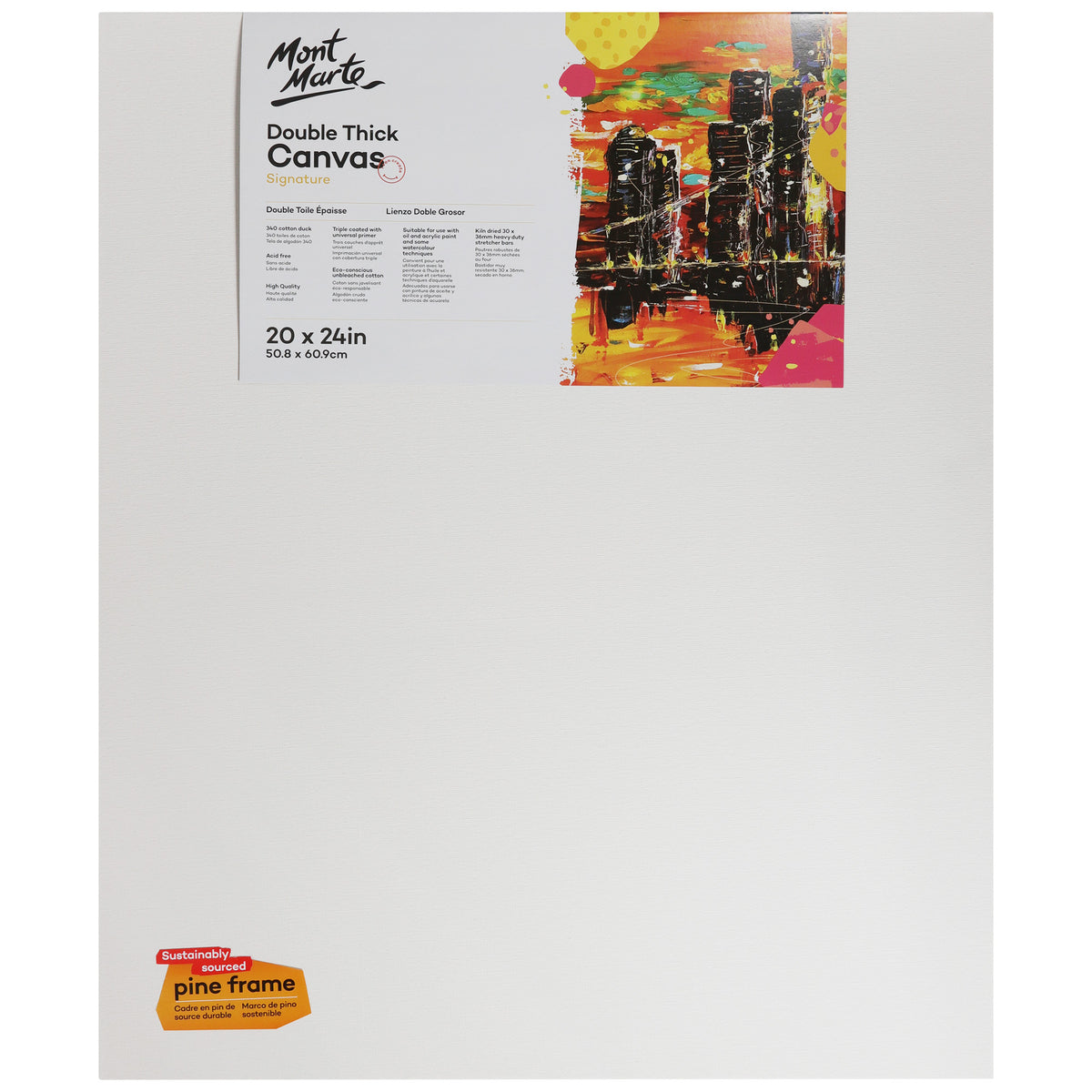 Double Thick Studio Canvas 50.8 x 60.9cm - Mont Marte