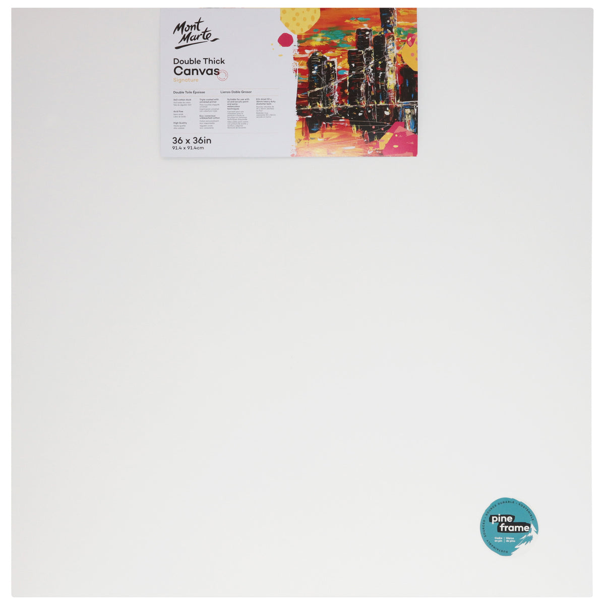 Double Thick Signature Canvas - 91.4 x 91.4cm - Mont Marte