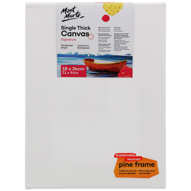 Single Thick Canvas - 18 x 24cm - Mont Marte