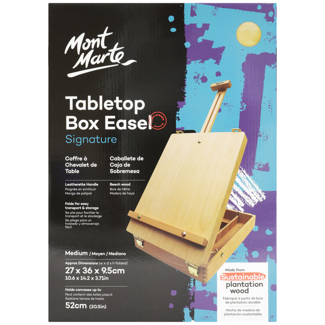 Tabletop Box Easel with Storage - Medium - Mont Marte
