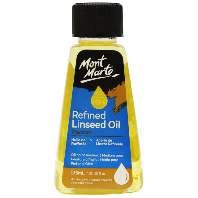 Refined Linseed Oil Premium 125ml - Mont Marte