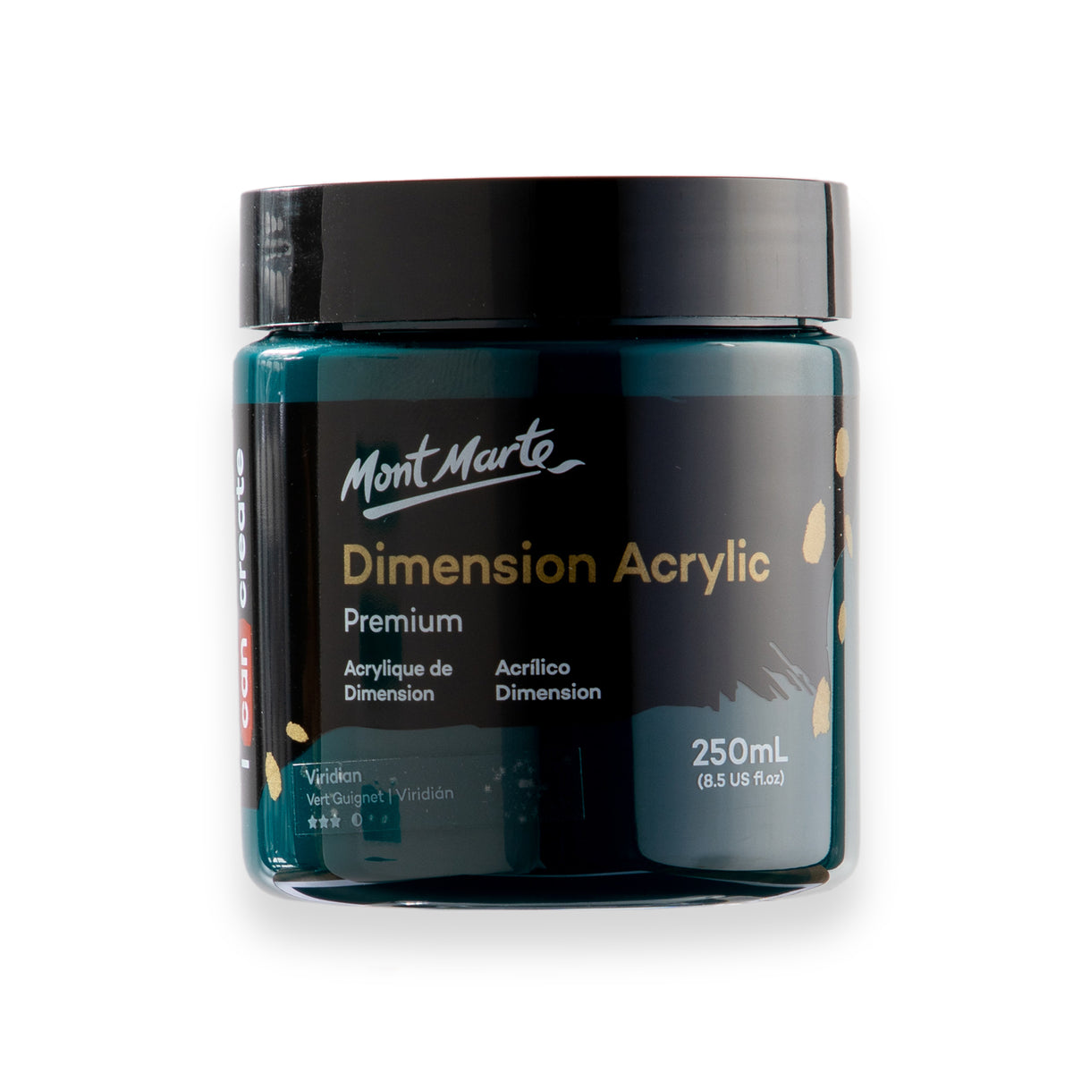 250ml Heavy Body Acrylic Paint - Viridian - Mont Marte