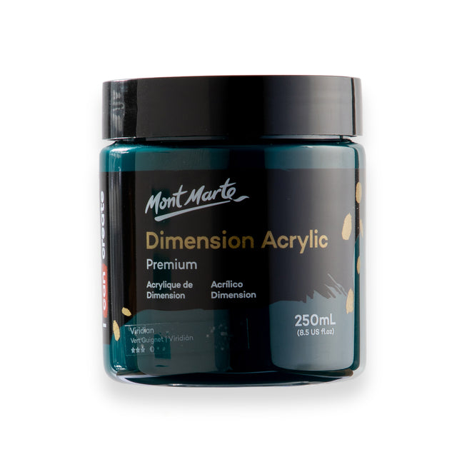 250ml Heavy Body Acrylic Paint - Viridian - Mont Marte