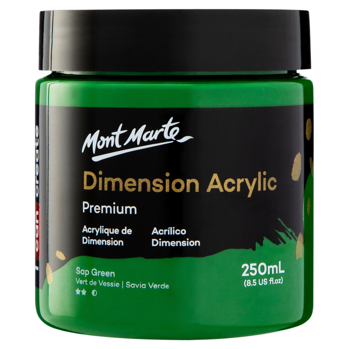 250ml Dimension Heavy Body Acrylic Paint - Sap Green - Mont Marte