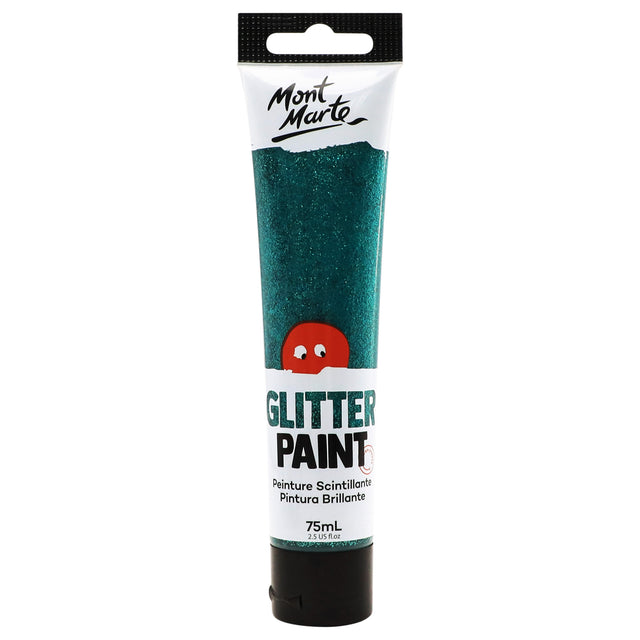 Glitter Paint 75ml - Turquoise - Mont Marte