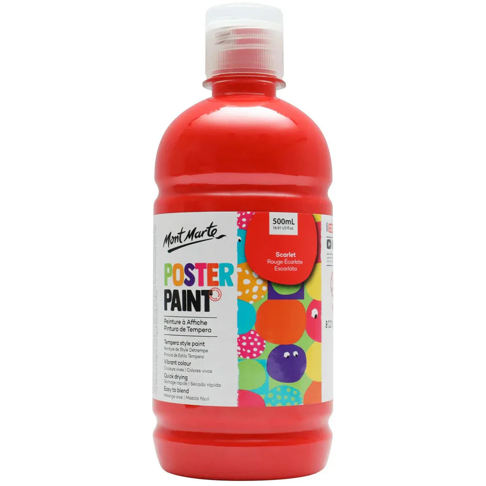 Kids Poster Paint Scarlet 500ml