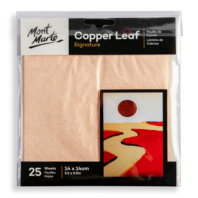 Copper Leaf Signature 25 Sheet - 14 x 14cm - Mont Marte