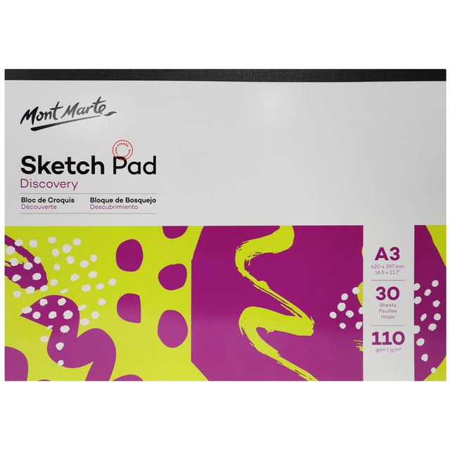 A3 Sketch Pad 110gsm - 30 Sheets - Mont Marte