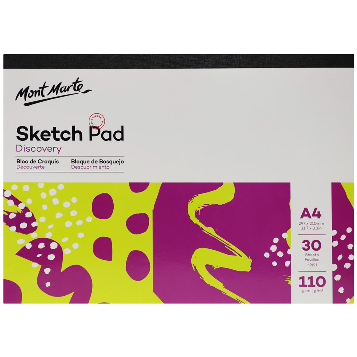 A4 Sketch Pad 110gsm - 30 Sheets - Mont Marte
