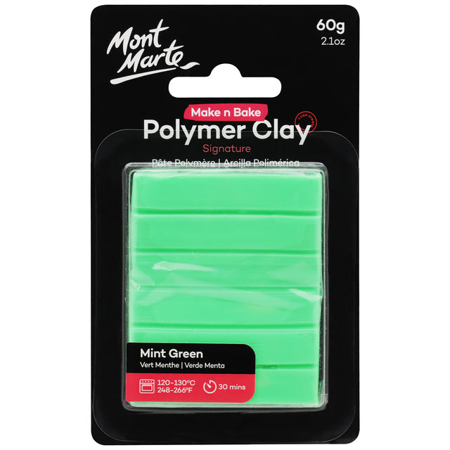 Polymer Clay Signature 60g - Mint Green - Mont Marte