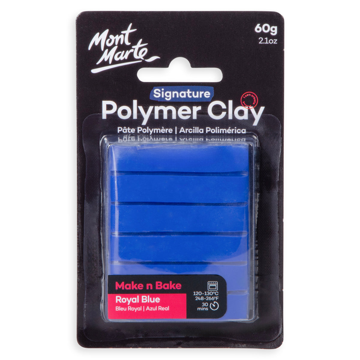 60g Polymer Clay - Royal Blue - Mont Marte